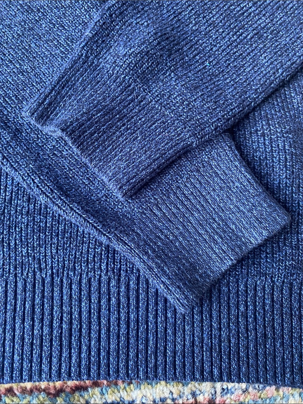 Izod Men's Navy Zip-Neck Sweater - Picture 4 of 9